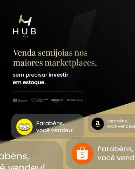 Publicação do Instagram @hub.joias